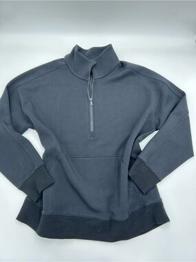 SPANX Men's Zip-Neck Performance Sweatshirt Black 2X